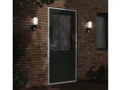 Aplique de exterior con sensor acero inoxidable negro ES439906
