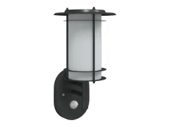 Aplique de exterior con sensor acero inoxidable negro ES439906