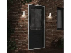 Aplique de exterior de acero inoxidable plateado ES903133