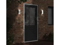 Aplique de exterior de acero inoxidable plateado ES673347