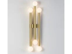 Aplique de metal dorado Art H 98 cm