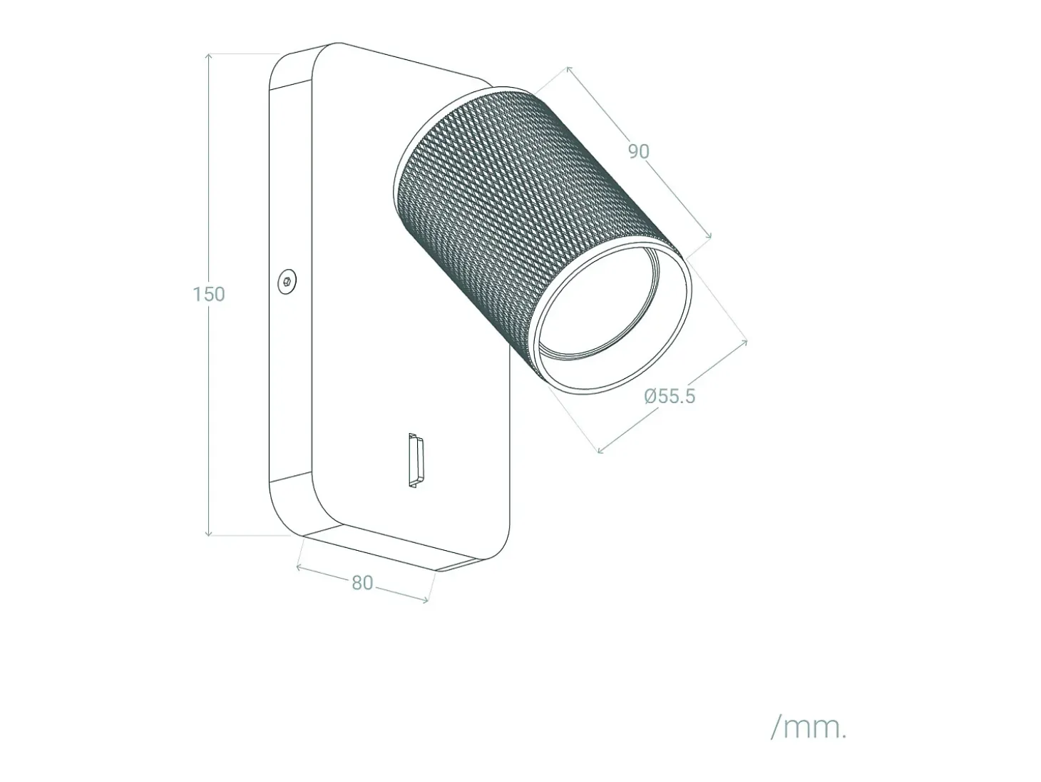 Aplique de Pared Aluminio Breixo Blanco