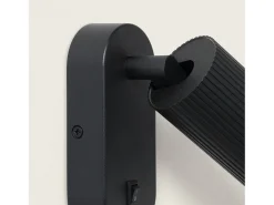Aplique de Pared Aluminio Aritz 1 Foco Negro