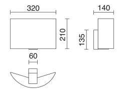 Aplique de pared Amsterdam de estilo clásco- Alt. 21 cm - interior- acero y niquel satinado- pantalla cinta plisada negra- E27 Ø45 Máx. 40W- IP20