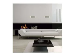 Aplique de pared con led integrado modelo Sultán acabado negro, 20cm(alto) 6cm(ancho) 6cm