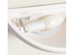 Aplique de Pared de Cerámica Vix Blanco