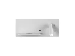 Aplique De Pared De Color Blanco Velazquez Con Foco Derecho
