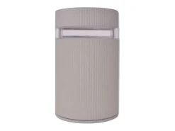Aplique de pared de exterior semicilíndrico gris aluminio ES644968