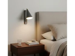Aplique de pared de Metal Gris 29 x 12- Lawa