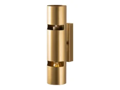 Aplique de pared de metal dorado - Alt. 30 x D. 8 cm - LYORA