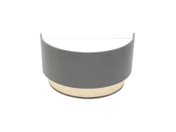 Aplique De Pared En Color Gris Modelo Kandy 1luz