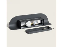 Aplique de Pared Exterior LED 12W Aluminio Agerato Gris Oscuro