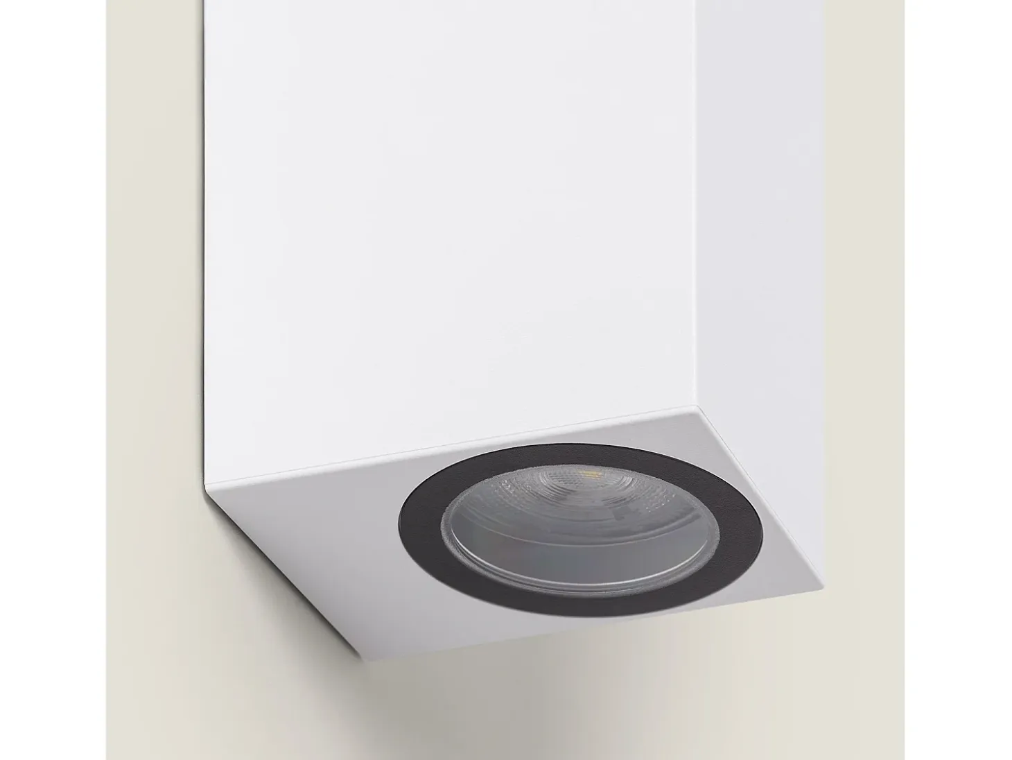 Aplique de Pared Exterior Iluminación Doble Cara Miseno Blanco Blanco
