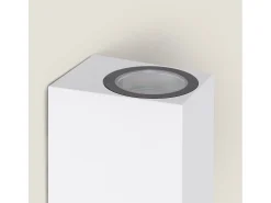 Aplique de Pared Exterior Iluminación Doble Cara Miseno Blanco Blanco