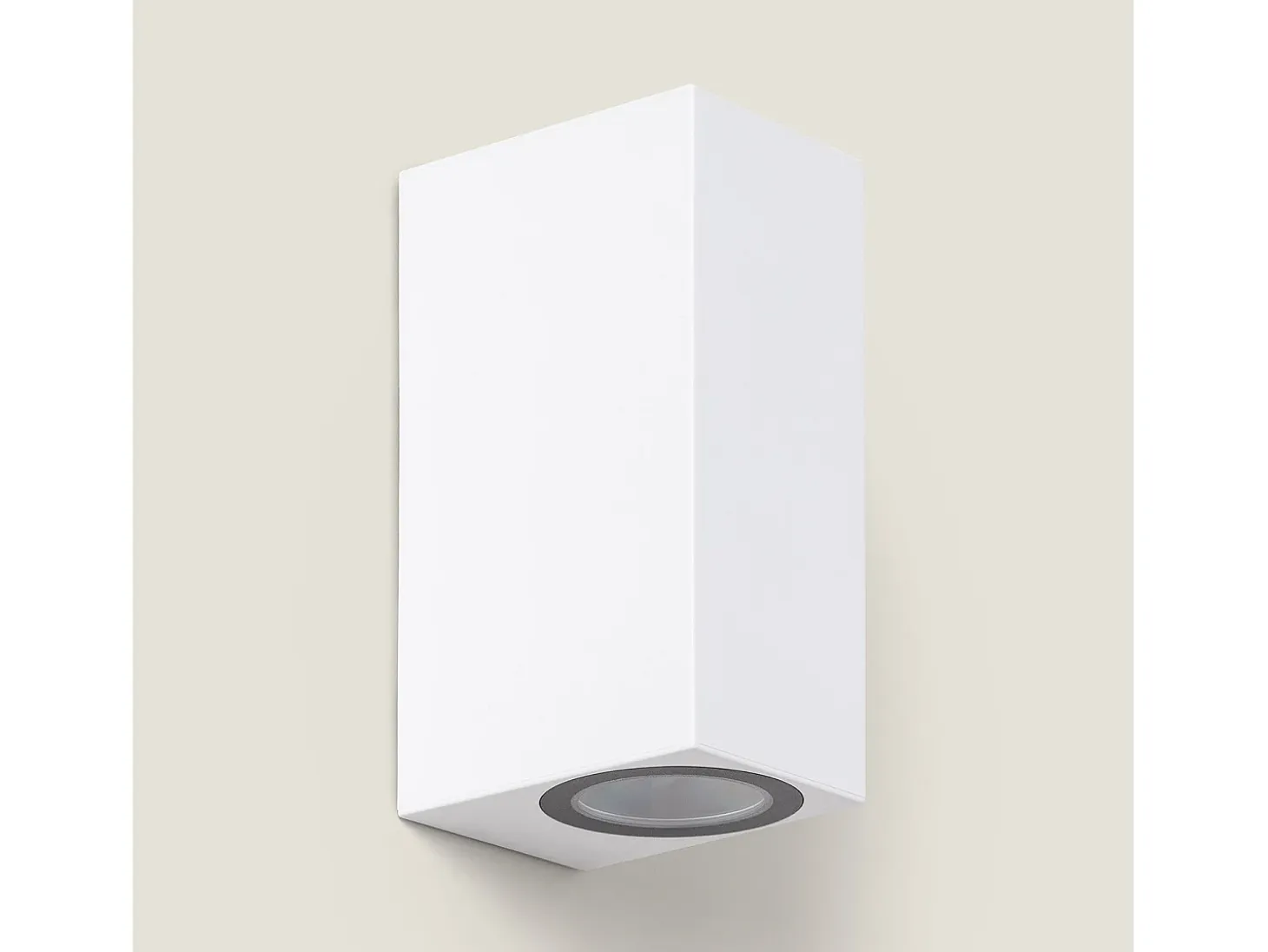 Aplique de Pared Exterior Iluminación Doble Cara Miseno Blanco Blanco