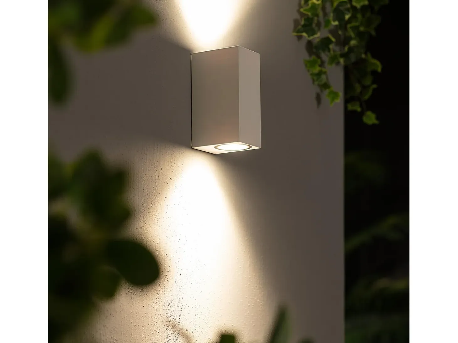 Aplique de Pared Exterior Iluminación Doble Cara Miseno Blanco Blanco