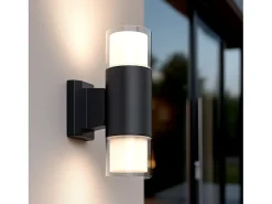 Aplique de Pared Exterior Aluminio Docker Negro