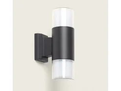 Aplique de Pared Exterior Aluminio Docker Negro