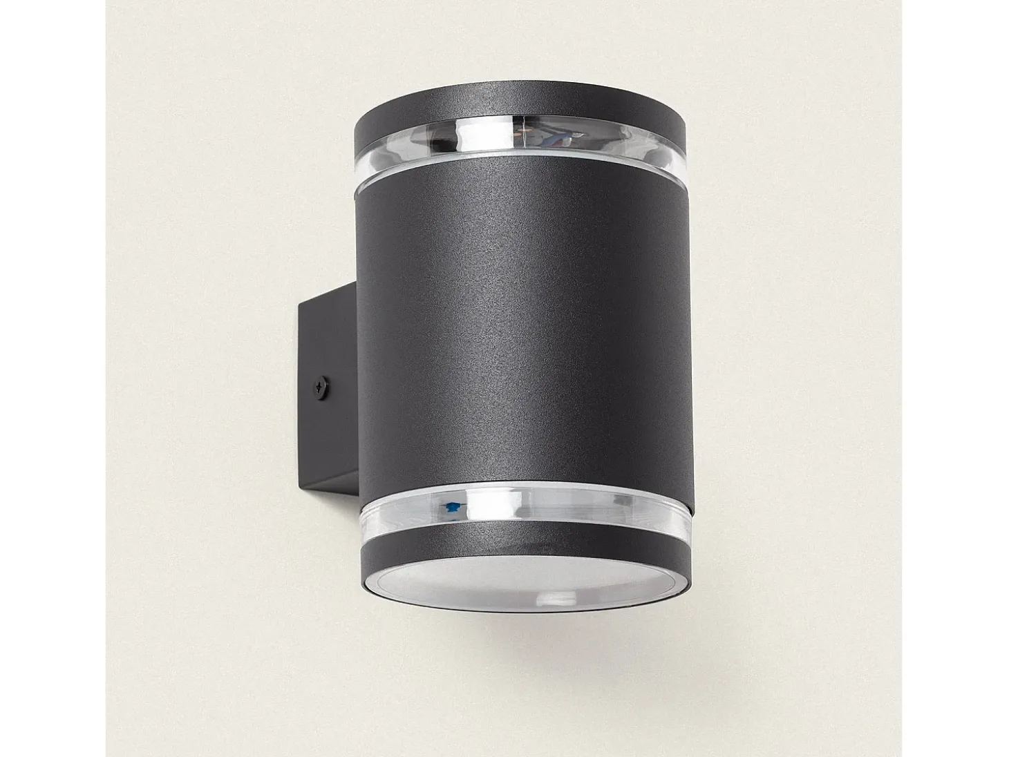 Aplique de Pared Exterior Solar LED Aluminio Gael Negro