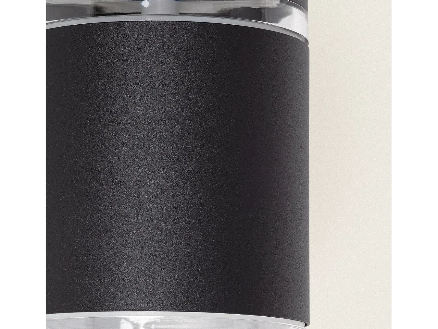 Aplique de Pared Exterior Solar LED Aluminio Gael Negro