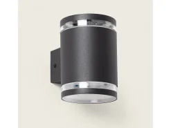 Aplique de Pared Exterior Solar LED Aluminio Gael Negro