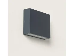 Aplique de Pared Exterior LED 7W Aluminio Iluminación Doble Cara CCT Seleccionable Brooky S Antracita