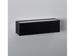 Aplique de Pared Exterior LED 10W Iluminación Doble Cara Rectangular Negro Lena 4000K Blanco Neutro