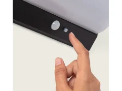 Aplique de Pared Exterior Solar LED 5W Aluminio con Sensor de Movimiento Goran Negro