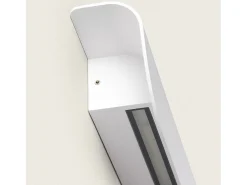 Aplique de Pared Exterior LED 12W Aluminio Agerato Blanco