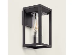 Aplique de Pared Exterior Aluminio Ankari Negro