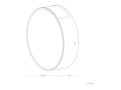 Aplique de Pared Exterior LED 6W Aluminio Crono Gris 3000K Blanco Cálido