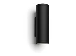 Aplique de Pared Exterior LED White Color 2x8W Hue Appear Negro