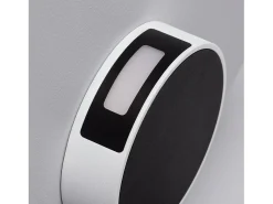 Aplique de Pared Exterior LED 6W de Aluminio Crono Negro 3000K Blanco Cálido