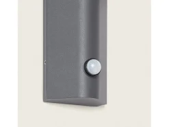 Aplique de Pared Exterior Aluminio con Detector de Movimiento Abel Gris Oscuro