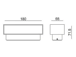 Aplique de Pared Exterior LED 11W Aluminio Iluminación Doble Cara Carinae 3000K Blanco Cálido