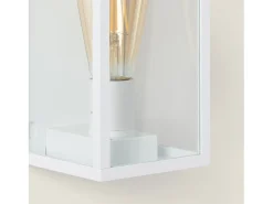 Aplique de Pared Exterior Aluminio y Cristal Atrium Blanco