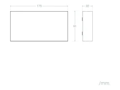 Aplique de Pared Exterior LED 10W Aluminio Iluminación Doble Cara CCT Seleccionable Brooky M Óxido
