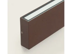 Aplique de Pared Exterior LED 10W Aluminio Iluminación Doble Cara CCT Seleccionable Brooky M Óxido