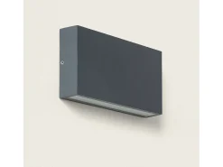 Aplique de Pared Exterior LED 10W Aluminio Iluminación Doble Cara CCT Seleccionable Brooky M Óxido