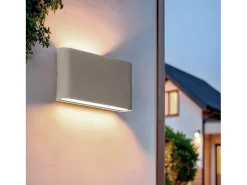 Aplique de Pared Exterior LED 12W Aluminio Rectangular Iluminación Doble Cara Luming Blanco 2700K Blanco Cálido