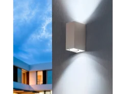 Aplique de Pared Exterior Aluminio Iluminación Doble Cara Miseno Blanco
