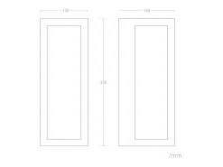 Aplique de Pared Exterior Acero Inoxidable Gakom Negro