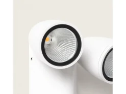 Aplique de Pared Exterior LED 12W Aluminio Abel Dos Focos Blanco