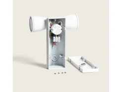 Aplique de Pared Exterior LED 12W Aluminio Abel Dos Focos Blanco