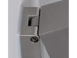 Aplique de Pared Exterior Aluminio Cuadrado Onuba Plateado
