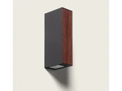 Aplique de Pared Exterior LED 6W Aluminio Wox Marrón oscuro