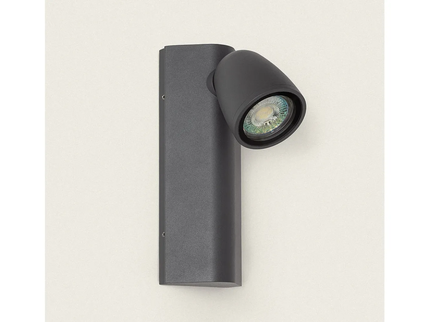 Aplique de Pared Exterior Aluminio Abel Gris Oscuro