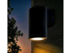 Aplique de Pared Exterior Welldy Negro