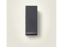 Aplique de Pared Exterior Aluminio Iluminación Doble Cara Negro Miseno