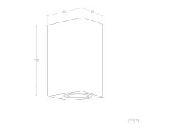Aplique de Pared Exterior Aluminio Iluminación Doble Cara Negro Miseno